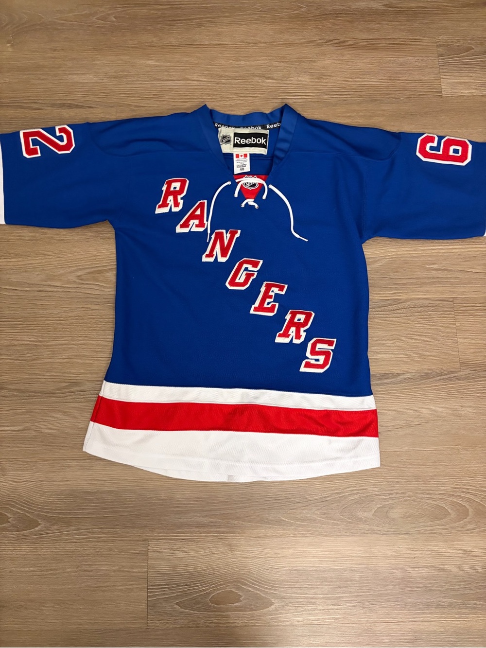 Carl Hagelin #62 Vintage Reebok Jersey Size 48 Men